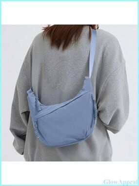Nylon Crossbody Bag Crescent Sling Dumpling Purse Shoulder Handbag